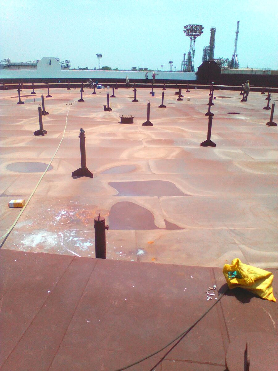 Tank waterproofing application